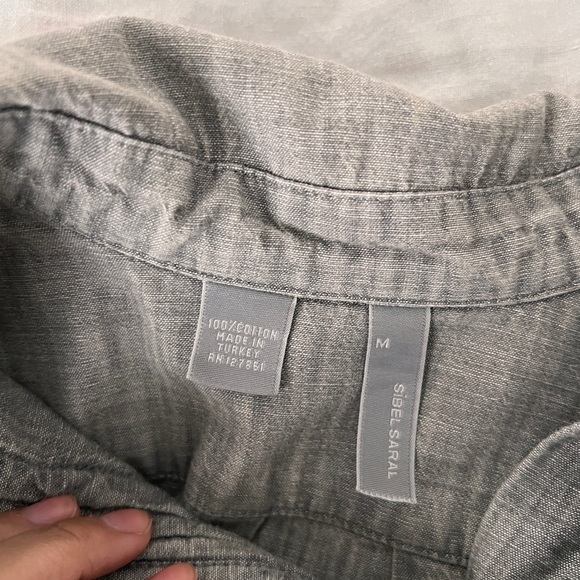 SIBEL SARAL Tunic Shirt with Pockets 100% Cotton - Picture 9 of 10